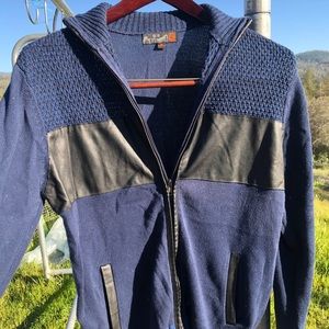 Guess leather trim sweater